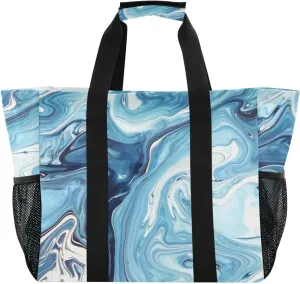 Foldable Grocery Reusable Tote Grocery Bag, Travel Canvas Shoulder Bags, Large Casual Laundry Pool Beach Bag
