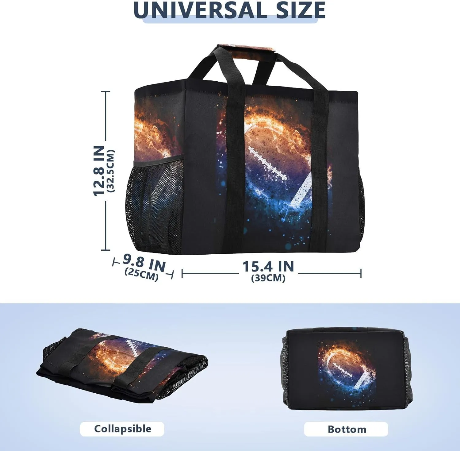 Foldable Grocery Reusable Tote Grocery Bag, Travel Canvas Shoulder Bags, Large Casual Laundry Pool Beach Bag