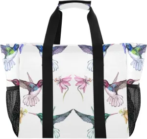 Foldable Grocery Reusable Tote Grocery Bag, Travel Canvas Shoulder Bags, Large Casual Laundry Pool Beach Bag