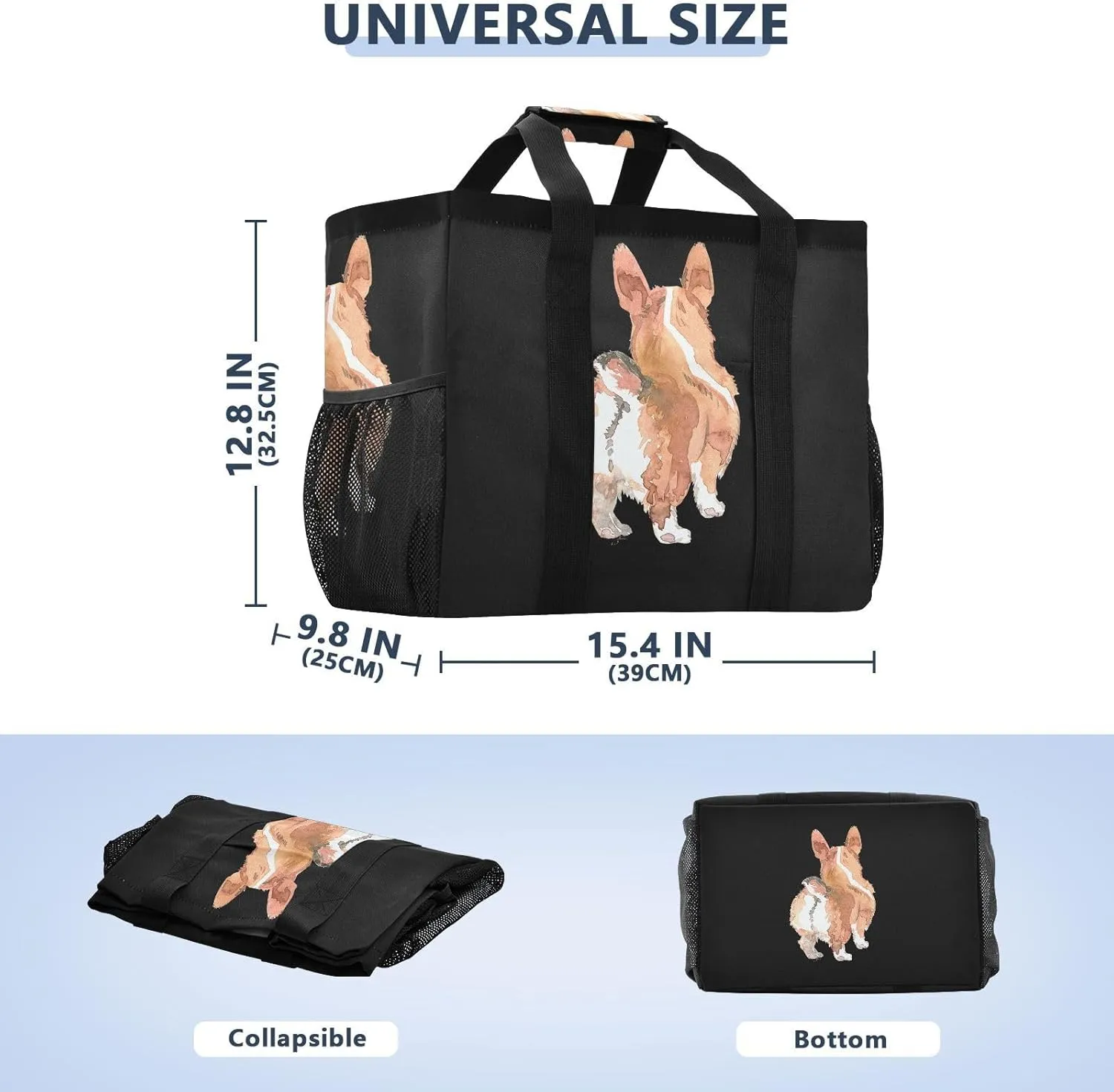 Foldable Grocery Reusable Tote Grocery Bag, Travel Canvas Shoulder Bags, Large Casual Laundry Pool Beach Bag