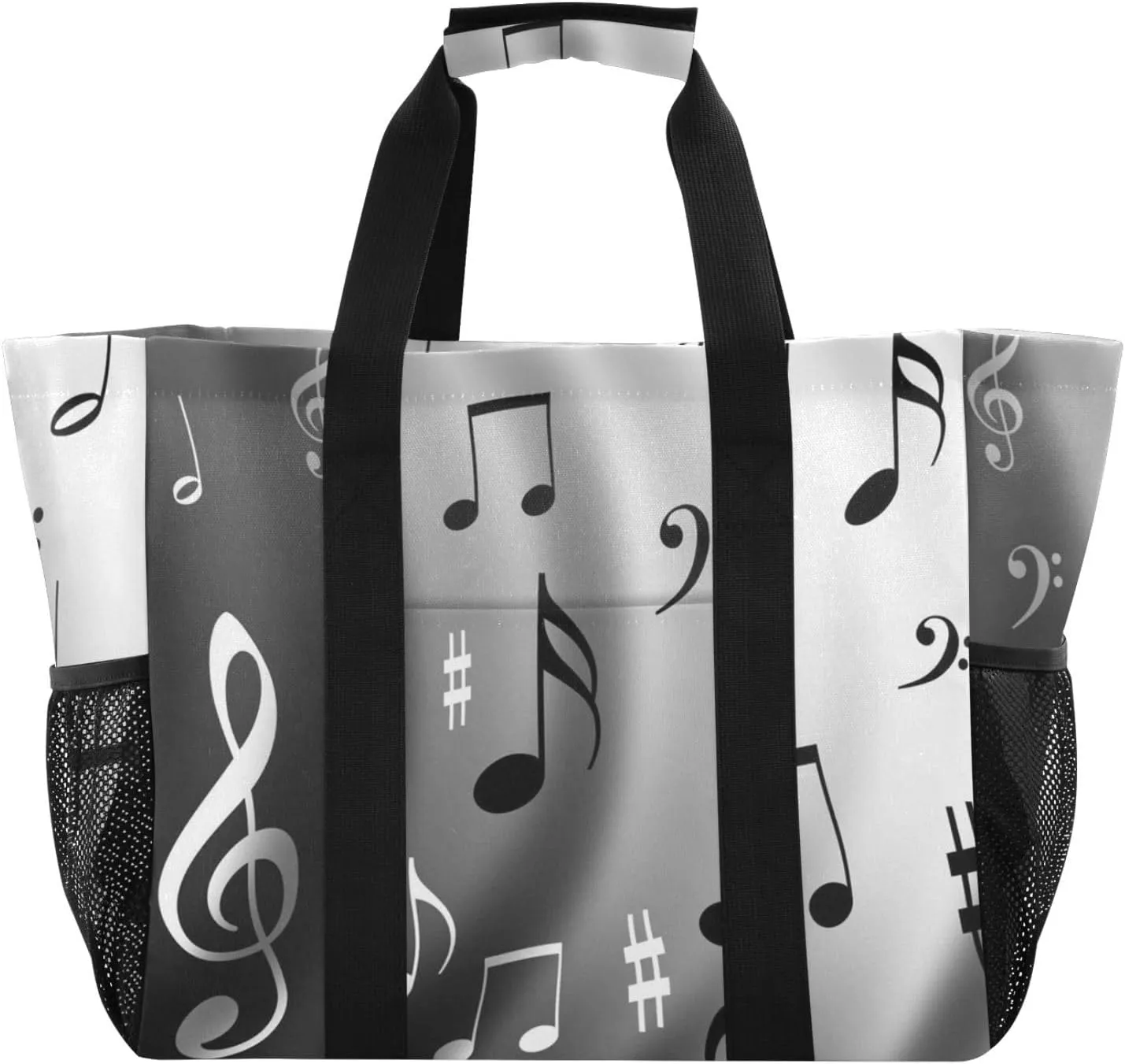 Foldable Grocery Reusable Tote Grocery Bag, Travel Canvas Shoulder Bags, Large Casual Laundry Pool Beach Bag