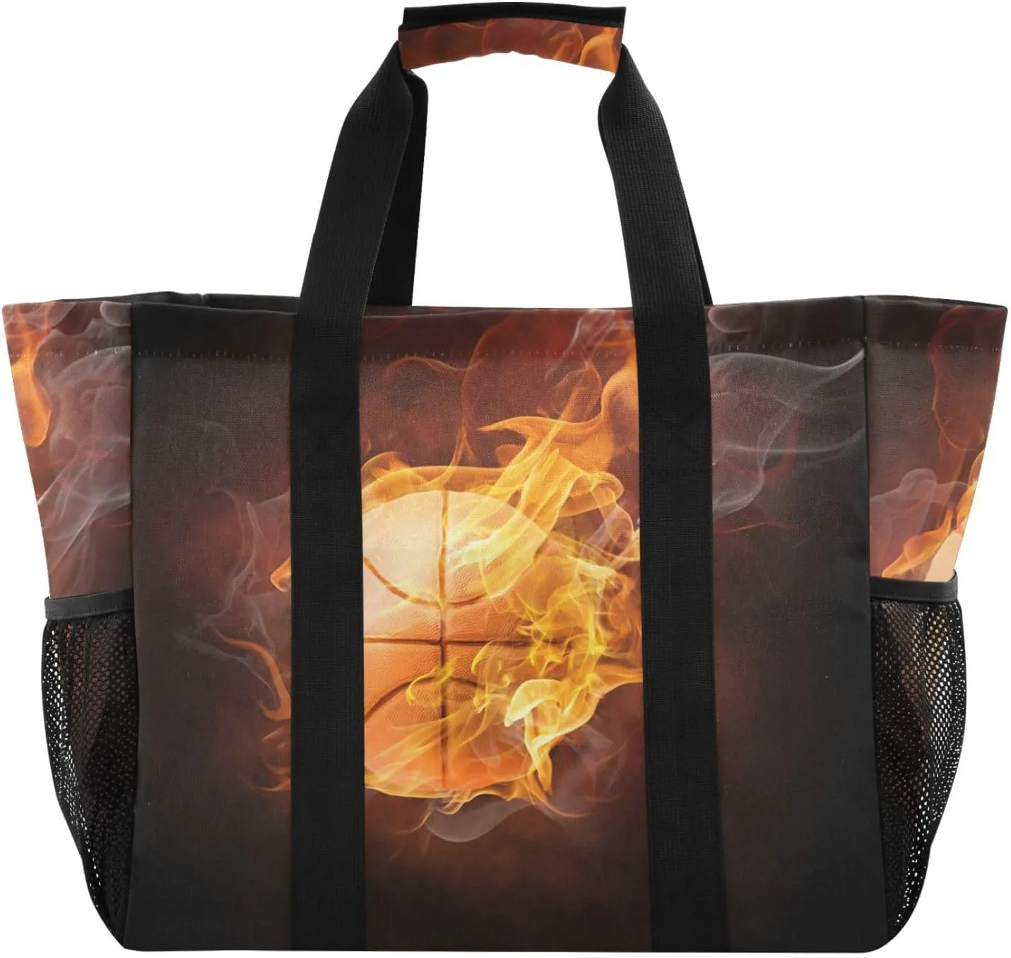 Foldable Grocery Reusable Tote Grocery Bag, Travel Canvas Shoulder Bags, Large Casual Laundry Pool Beach Bag