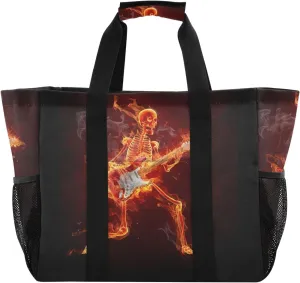Foldable Grocery Reusable Tote Grocery Bag, Travel Canvas Shoulder Bags, Large Casual Laundry Pool Beach Bag