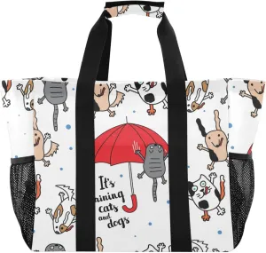 Foldable Grocery Reusable Tote Grocery Bag, Travel Canvas Shoulder Bags, Large Casual Laundry Pool Beach Bag