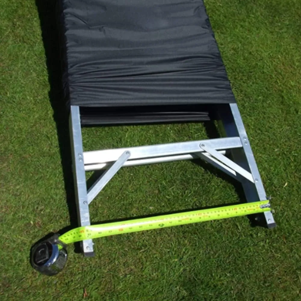 Folding Step Ladder Cover Skyour 420D Oxford Fabric Waterproof Household Folding Stepladder Storage Bag Protector Step Ladder Furniture Dust Covers for Outdoor Indoor Black (19.5x2.5x68.5in)