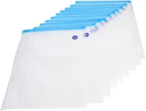 Food Storage Vacuum Bags 10 Pack Vacuum Sealer Bags for Food Preservation - Reusable Easy to Clean Fresh Keeping for Meat Fruits Vegetables