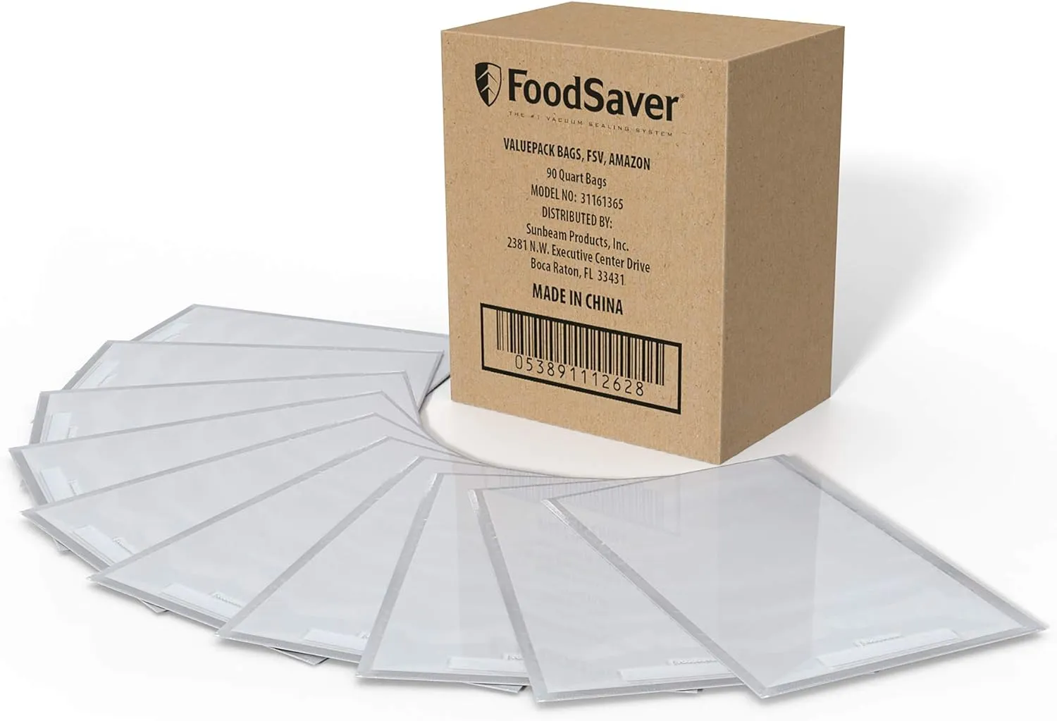 FoodSaver 1-Quart Vacuum Sealer, Bags, 90 Count | BPA-Free, Commercial Grade for Food Storage and Sous Vide