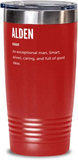 For Alden Definition, Coffee Tumbler 20oz, Red