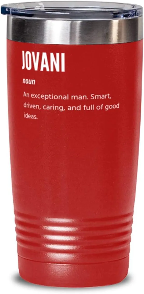 For Jovani Definition, Coffee Tumbler 20oz, Red