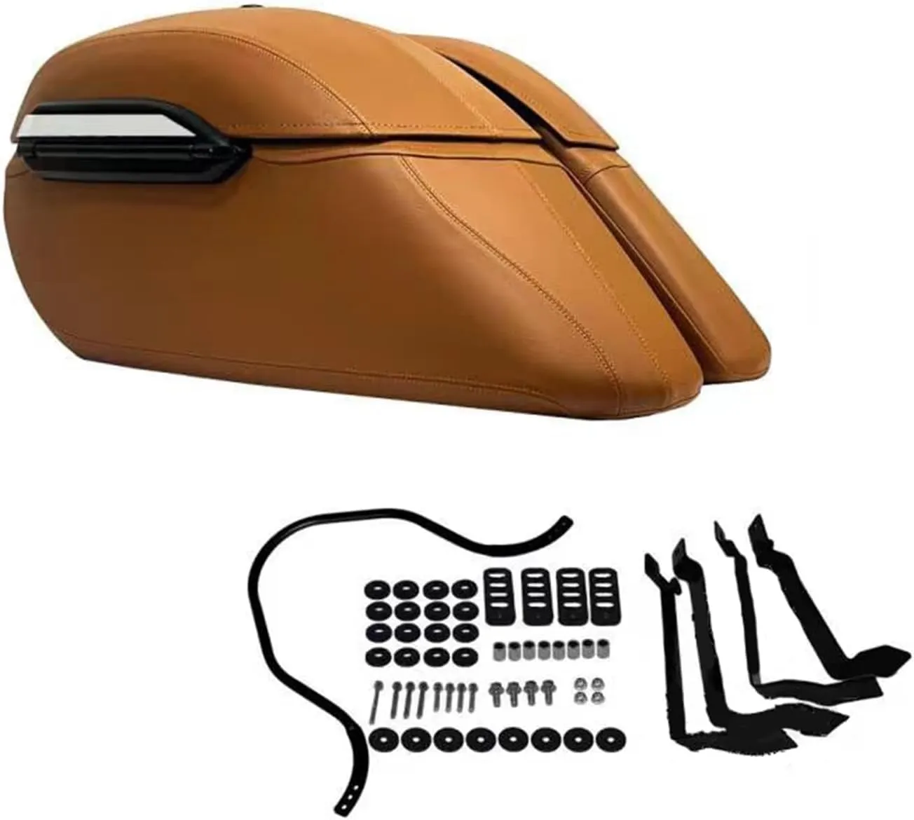 for Yam&aha Classic Ds 650 Motorcycle Side Box Side Bag Large Side Box Tail Box Trunk Lining Suitable(Brown)