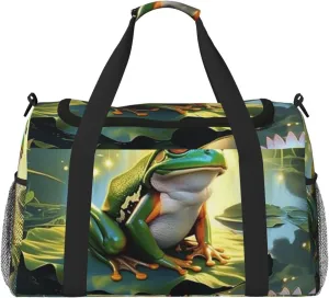 Frogs Travel Duffel Bag Tote Bag Sports Gym Bag For Women And Men
