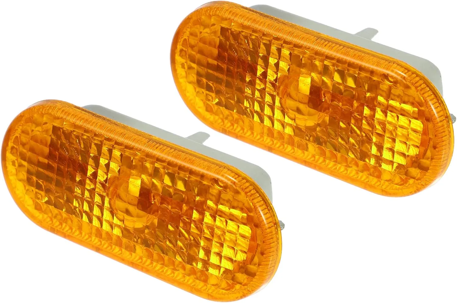 Front Left Right LED Clearance Side Marker Signal Lights Cover Lens Lamp Assembly for VW Caddy 1996-2015 Yellow 1 Pair