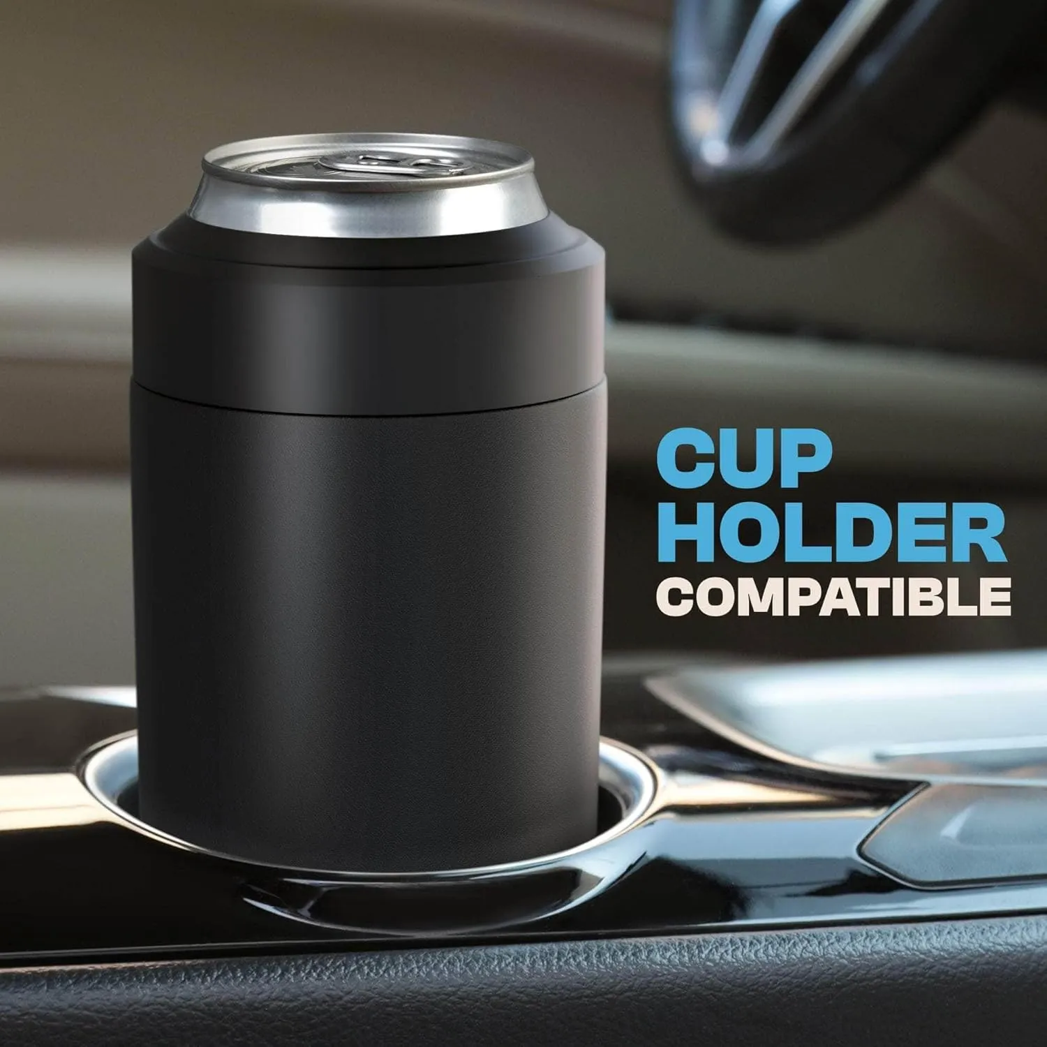 Frost Buddy Universal Buddy Can Cooler - Fits All - For Regular 12 & 16 oz or Slim-Size Bottles - Insulated Double-Walled Stainless Steel (Emerald Elegance)