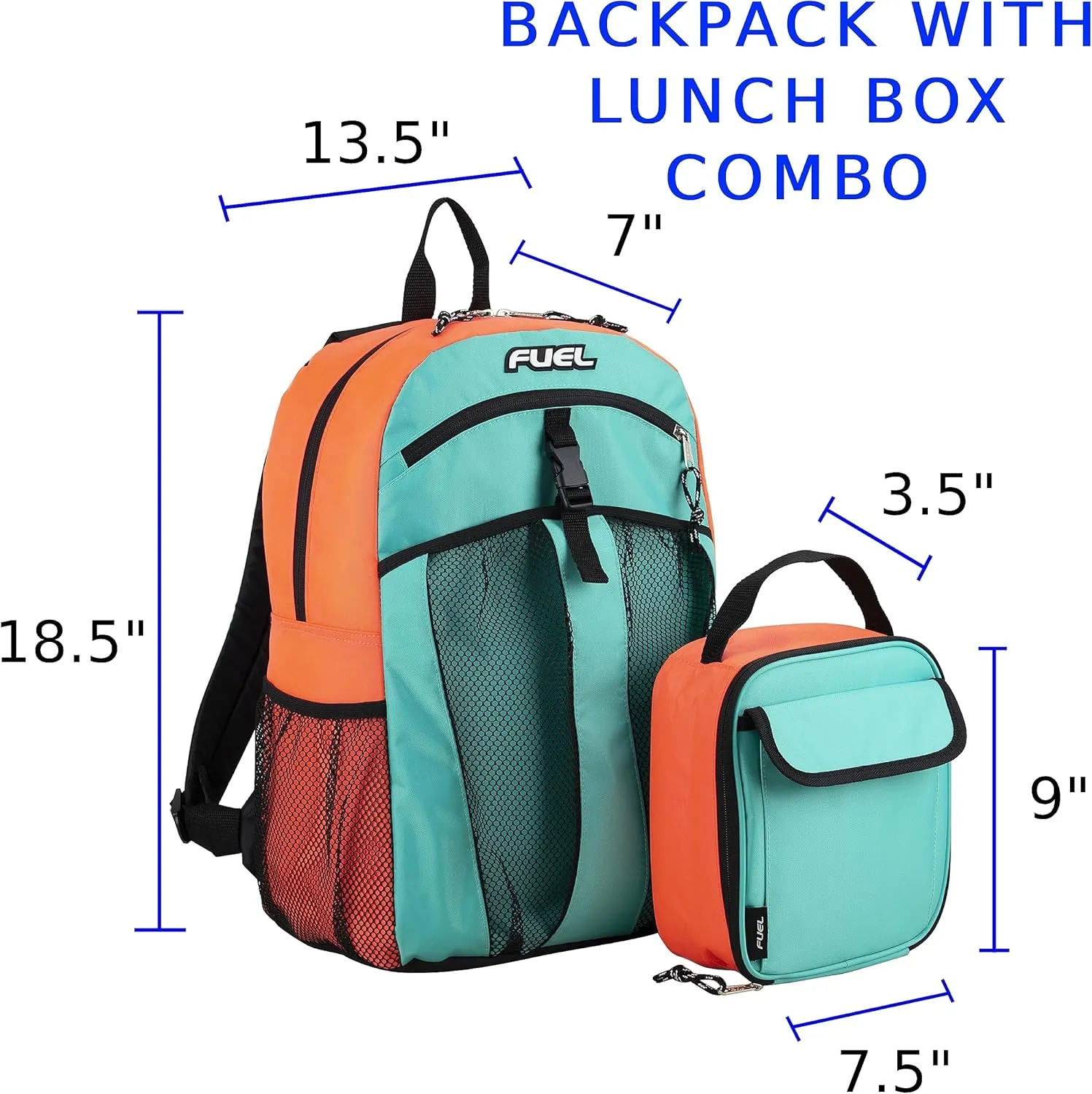 FUEL Travel Backpack Cooler Bag Lunchbox for Work Insulated Cooler Bag Lunch Bag Work Hiking Water Bottle Pockets