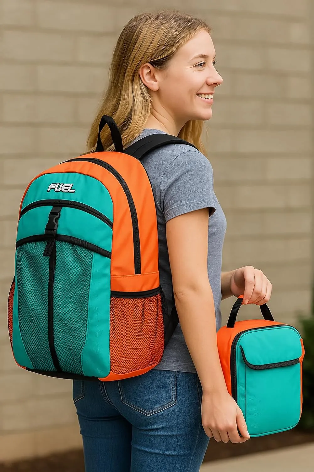 FUEL Travel Backpack Cooler Bag Lunchbox for Work Insulated Cooler Bag Lunch Bag Work Hiking Water Bottle Pockets