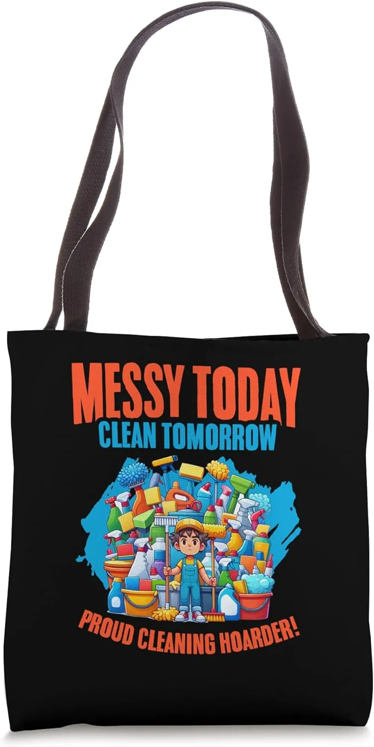 Funny Housekeeping Cleaning Quotes Housekeeper Cleaner Tote Bag
