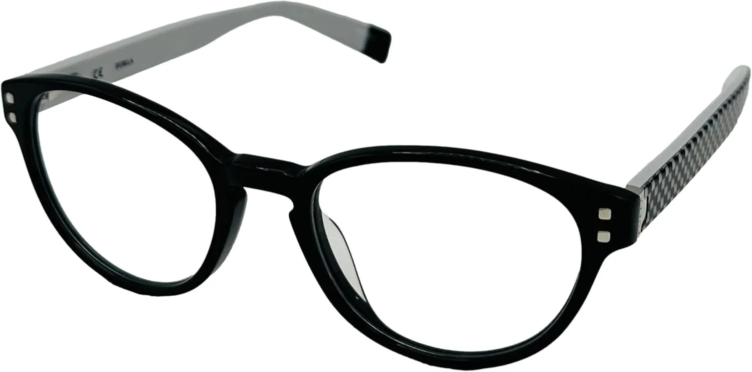 Furla Mens Square Black Plastic Eyewear Frame VU4910 700X 50mm