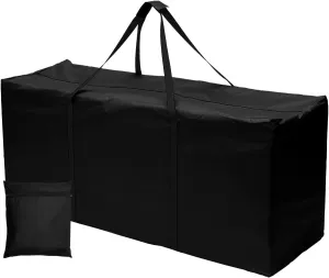 Furniture Storage Bags, Storage Duffle Bag, Cushion Trunk Storage Bag, Outdoor Garden Furniture Bag, 210D Rip Proof Oxford Fabric Tree Storage Bag, Cushion Storage (Black, 173 * 76 * 51cm)