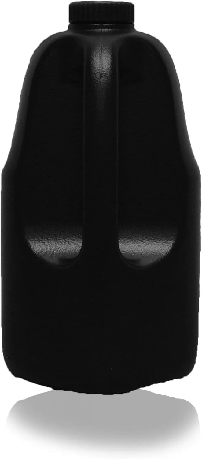 Gallon Gear Half-Gallon Large Water Bottle - BPA Free Plastic, Reusable Water Jug - Hydration Water Bottle for Men and Women - Gym, Sports, Training & Fitness (Black)