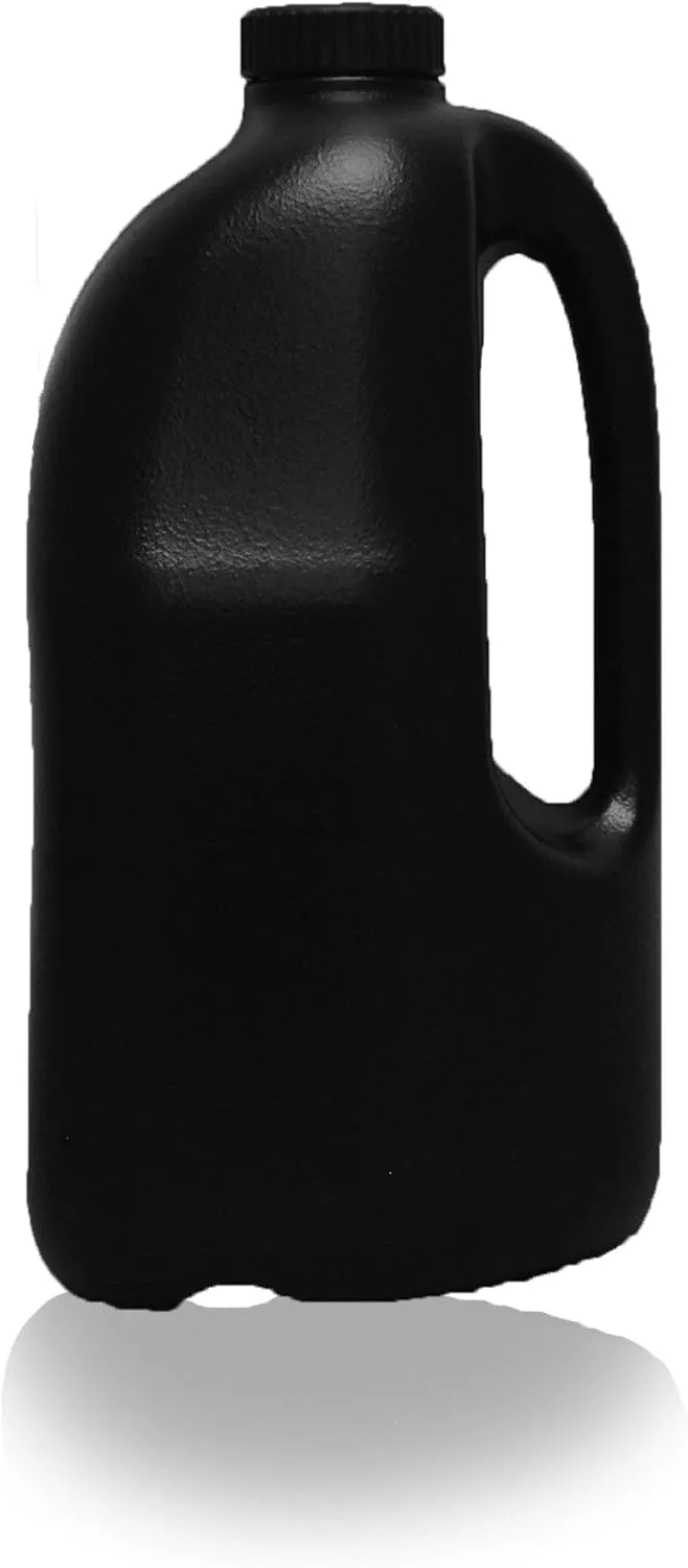 Gallon Gear Half-Gallon Large Water Bottle - BPA Free Plastic, Reusable Water Jug - Hydration Water Bottle for Men and Women - Gym, Sports, Training & Fitness (Black)