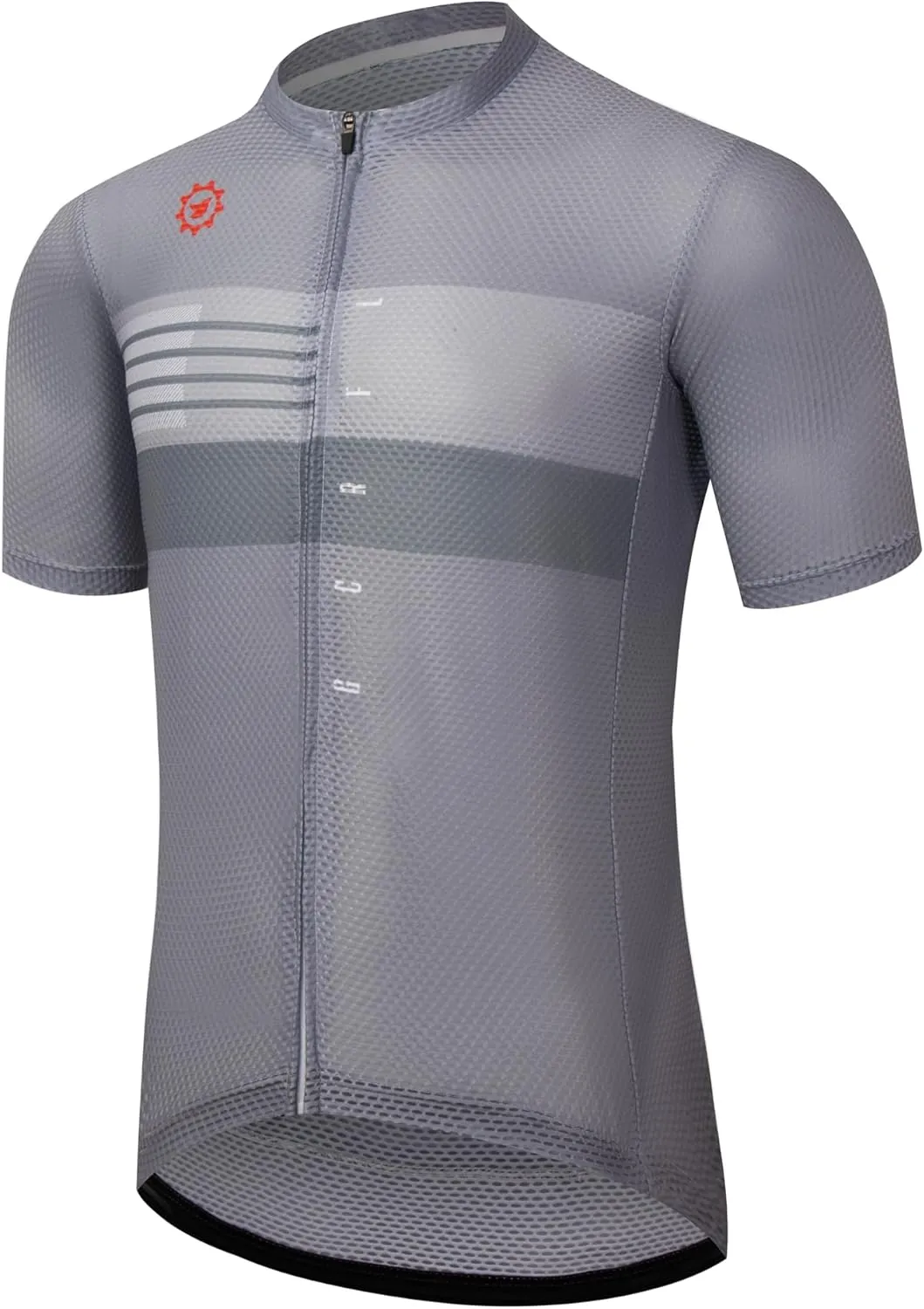 GCRFL Men's Cycling Jersey with 3 1 Zipper Pockets Short Sleeves Biking Bike Jersey Cycling Shirt Breathable Mesh Fabric