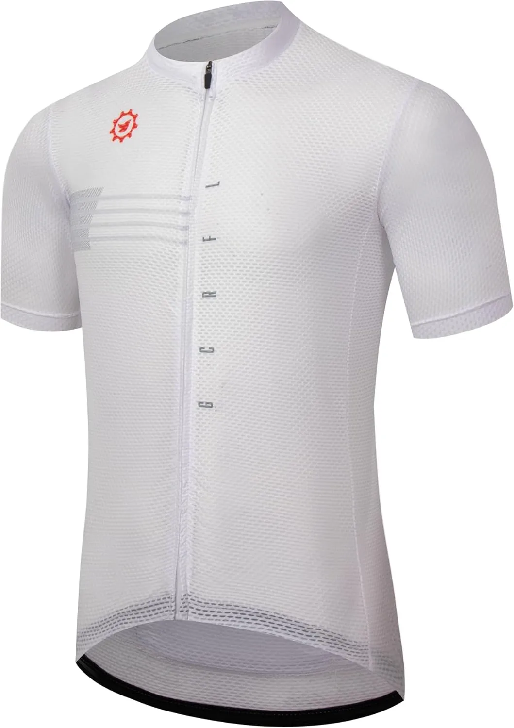GCRFL Men's Cycling Jersey with 3 1 Zipper Pockets Short Sleeves Biking Bike Jersey Cycling Shirt Breathable Mesh Fabric