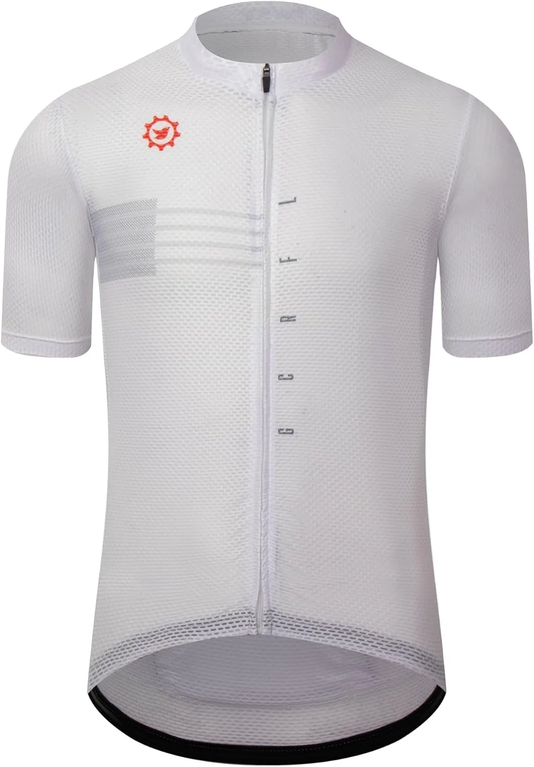 GCRFL Men's Cycling Jersey with 3 1 Zipper Pockets Short Sleeves Biking Bike Jersey Cycling Shirt Breathable Mesh Fabric