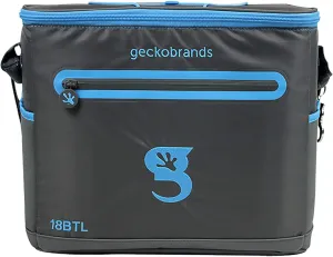 geckobrands Opticool 18 Bottle Cooler Black/Bright Green