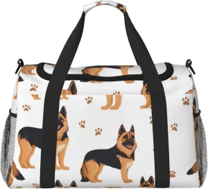 German Shepherd Dogs Travel Duffel Bag Tote Bag Sports Gym Bag For Women And Men