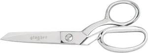Gingher Dressmaker's Fabric Scissors with Protective Sheath - 7" Stainless Steel Shears - Sharp Knife Edge Fabric Scissors - Silver
