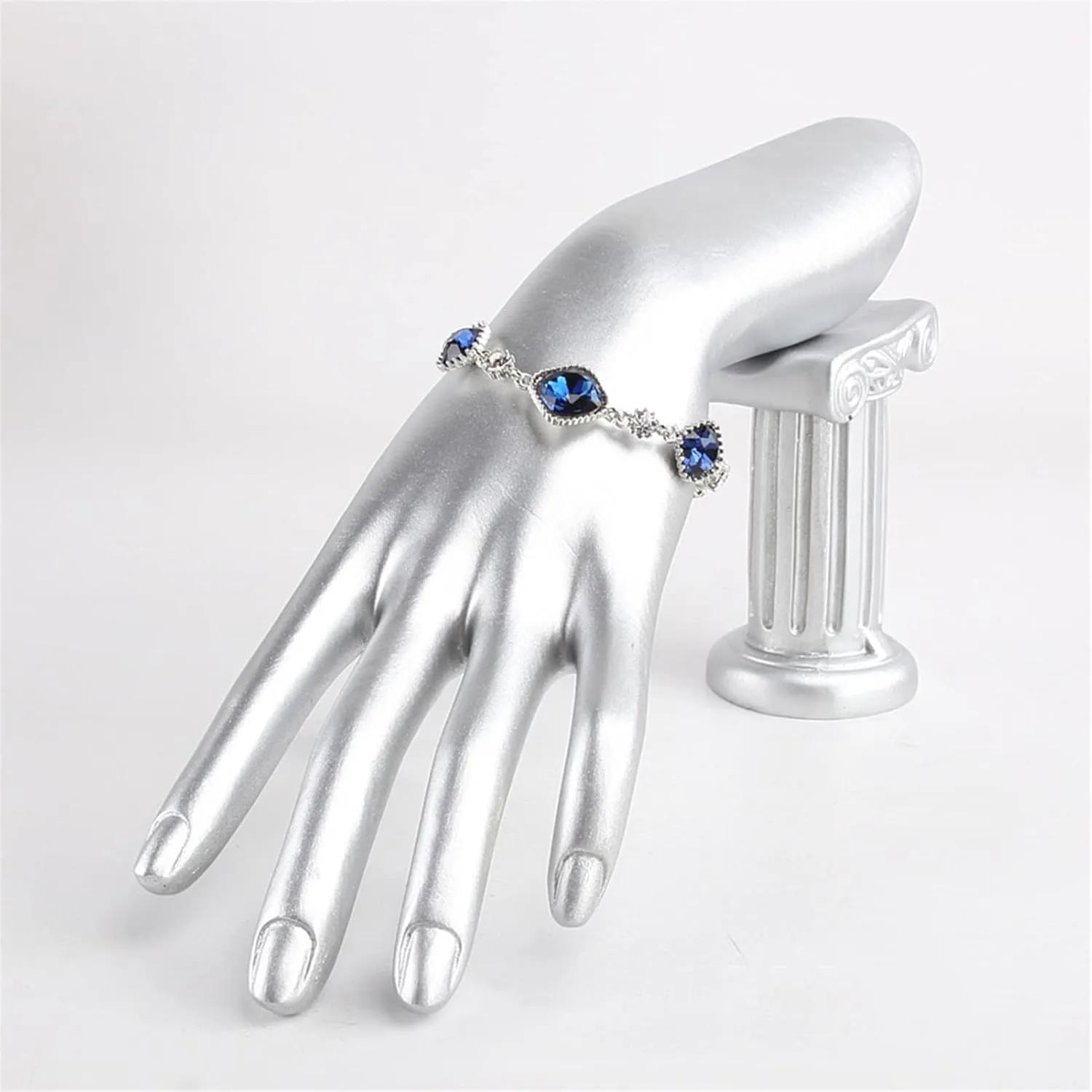 GLigeT Jewelry Towers Jewellery Finger Display Mannequin Stand, Mannequin Hand Form for Jewelry Bracelet Ring Watch Display Hand Stand Jewellery Stand Display (Color : Black Velvet)