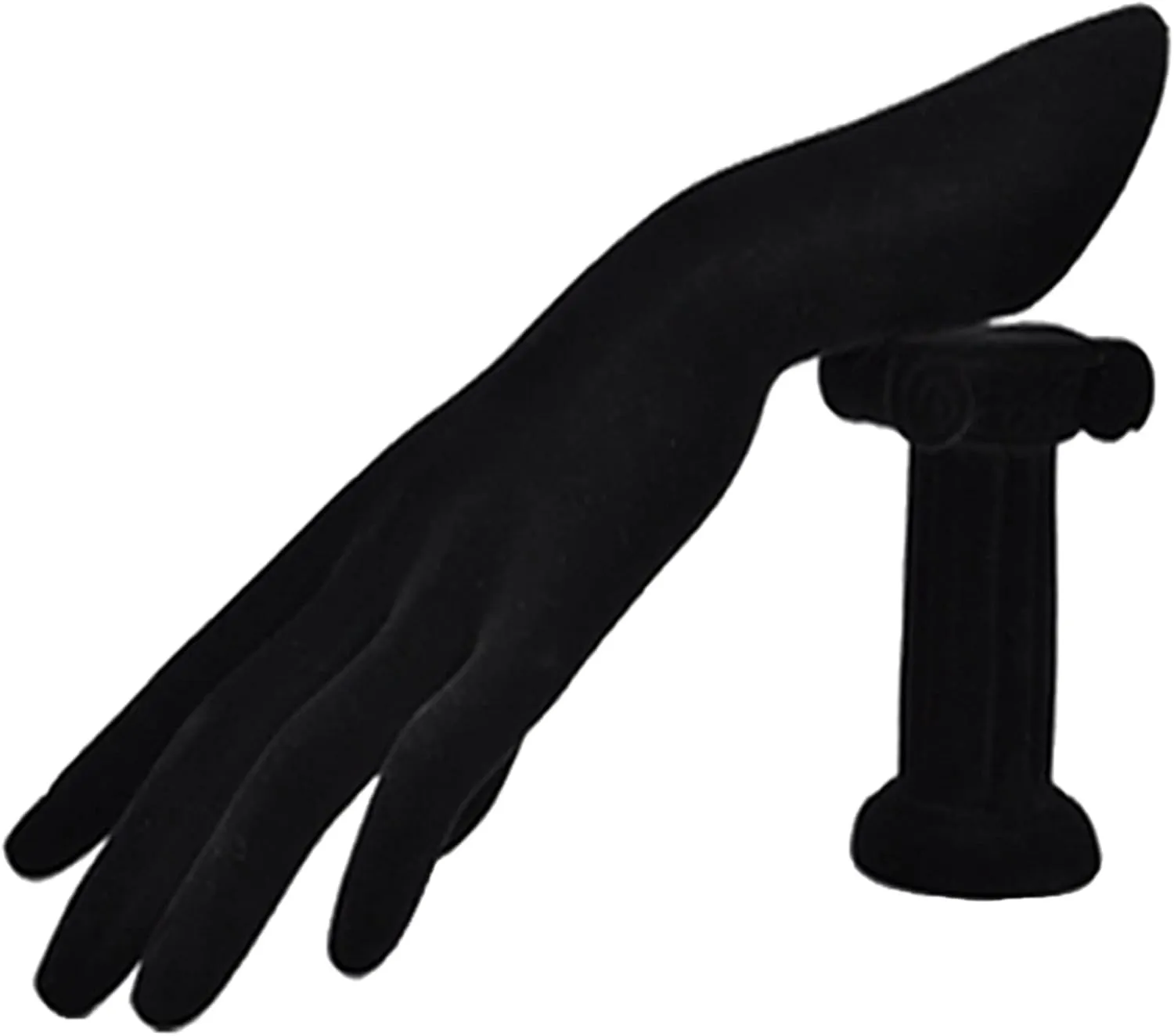 GLigeT Jewelry Towers Jewellery Finger Display Mannequin Stand, Mannequin Hand Form for Jewelry Bracelet Ring Watch Display Hand Stand Jewellery Stand Display (Color : Black Velvet)