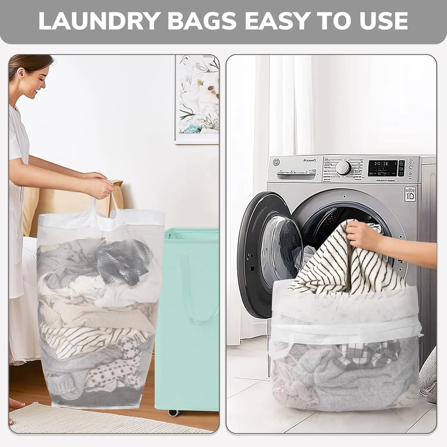 Goodpick Rolling Laundry Basket with Wheels,75L Large Collapsible Laundry Hamper with Removable Wash Bag Space for living room, Blue