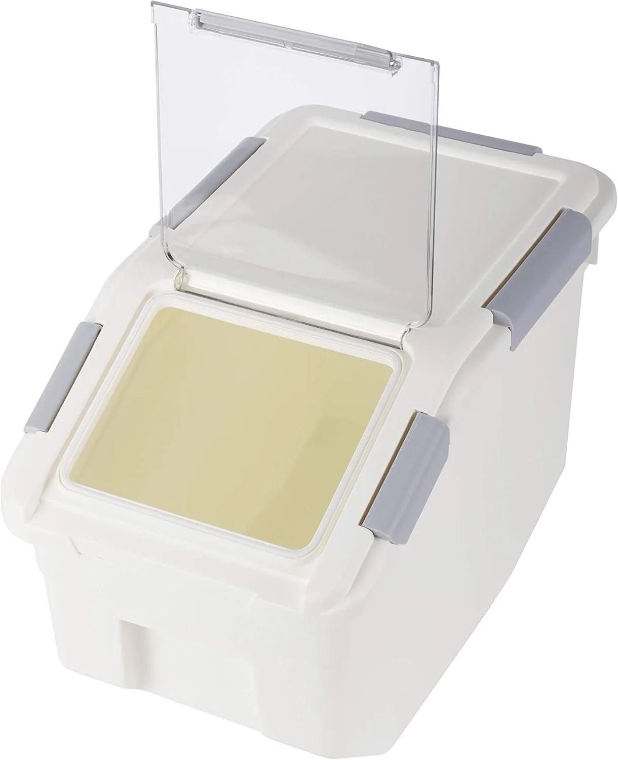 Grain Storage Container 20 lb (10 Liter) with Wheels Seal Locking Lid PP(Pack-2)