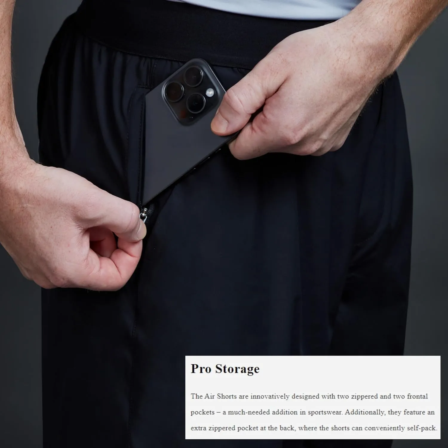 GRAPHENE-X Air Shorts | Activewear Series Workout Shorts Men | Graphene Integrated Fabric Gym Shorts | Breathable