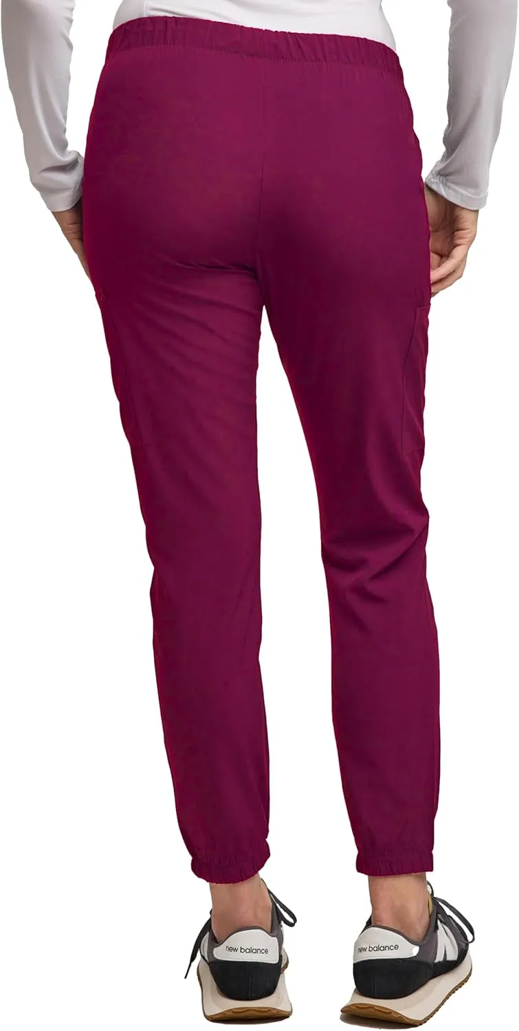 Green Town Scrubs for Women - Jogger Scrub Pant, Cargo Pockets, Stretch Fabric, Drawcord, Easy Care