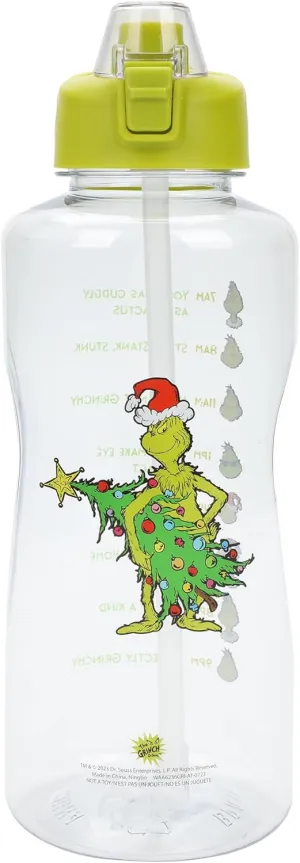 Grinch Hydration Motivation 2-Liter Plastic Water Bottle