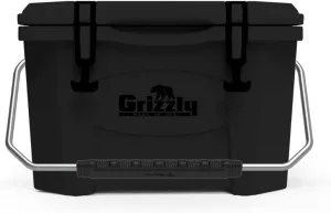Grizzly 20 Cooler | 20 qt Ice Chest Durable Rotomolded Insulated | Made in USA | Warranty for Life | For Beach Boat Camping Fishing Hunting | G20