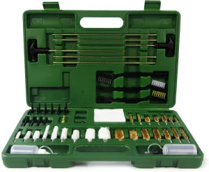 Gun Cleaning Kit Universal Supplies for Hunting Rifle Handgun Shotgun Cleaning Tool Kit Cotton Mop, Bronze Bore Brush, Gun Jag & Tips for All Caliber with Case