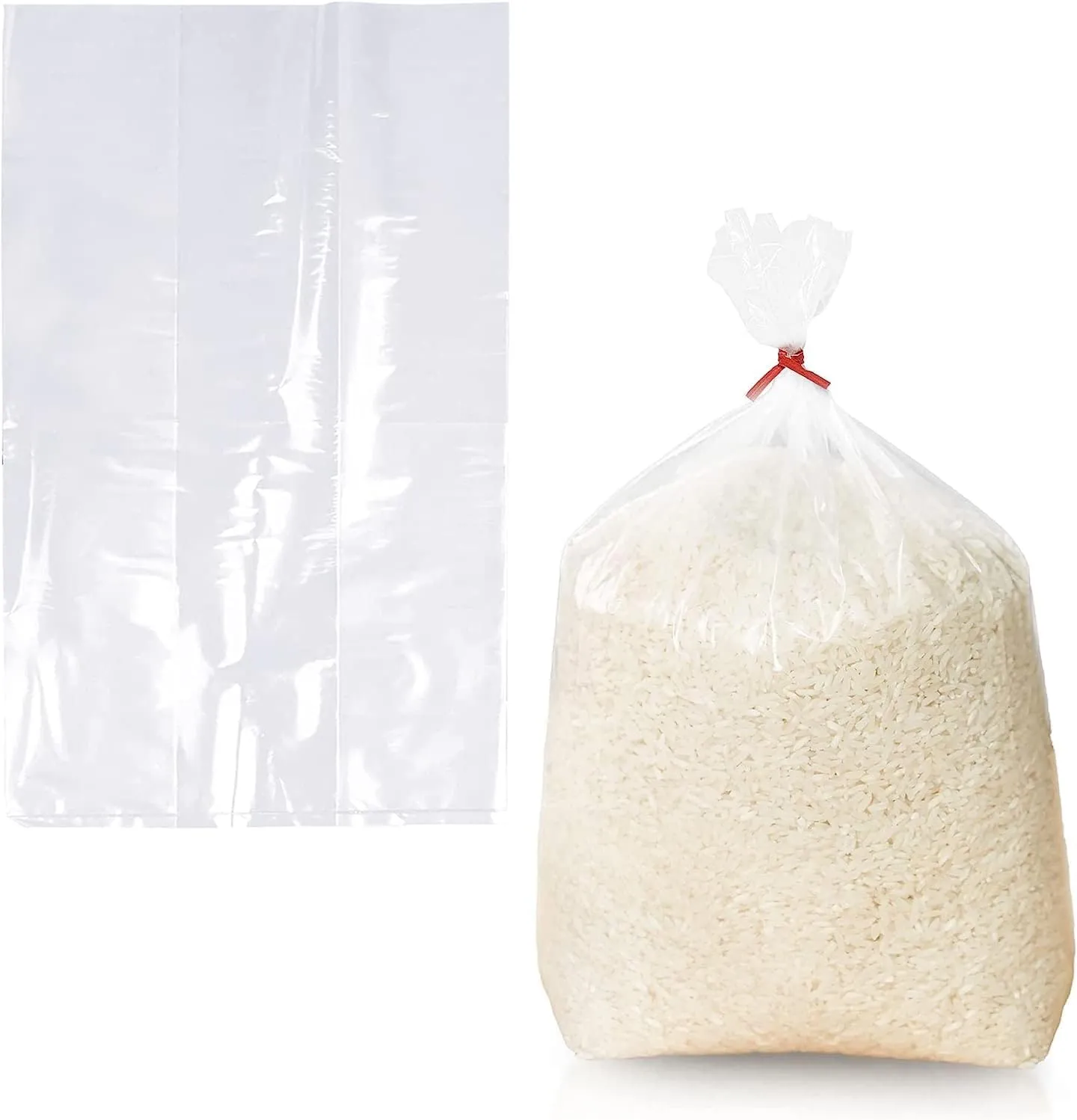 Gusseted Plastic Poly Bag - 16x14x36 & (250Bags)1.5Mil | Heat Sealable | Durable Open Top Clear Plastic Bags for Party Favor, Cookie, Candy, Small Gift Wrapping, Dessert