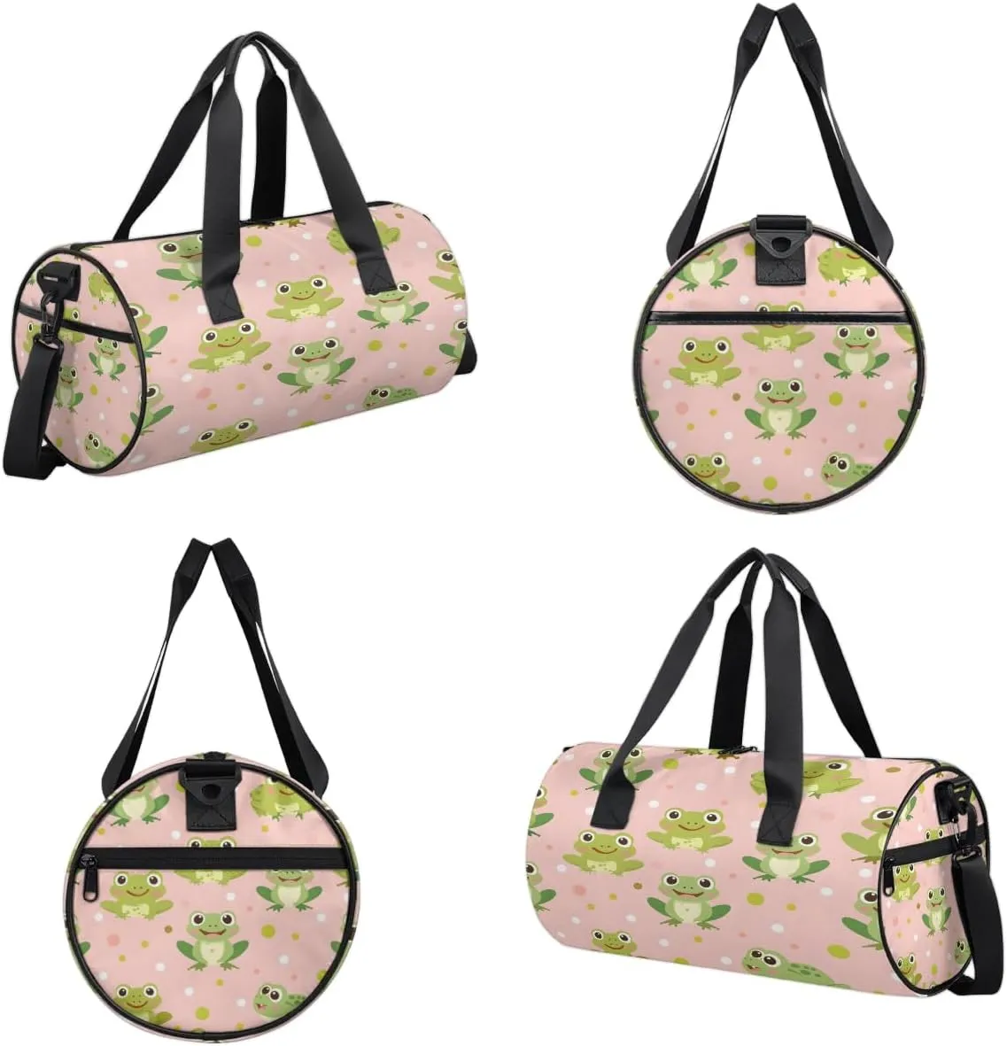 Gym Bags for Men Women Frogs Sports Duffel Bags Carry On Travel Duffle Bag with Detachable Adjustable Shoulder Strap Overnight Weekender Bag