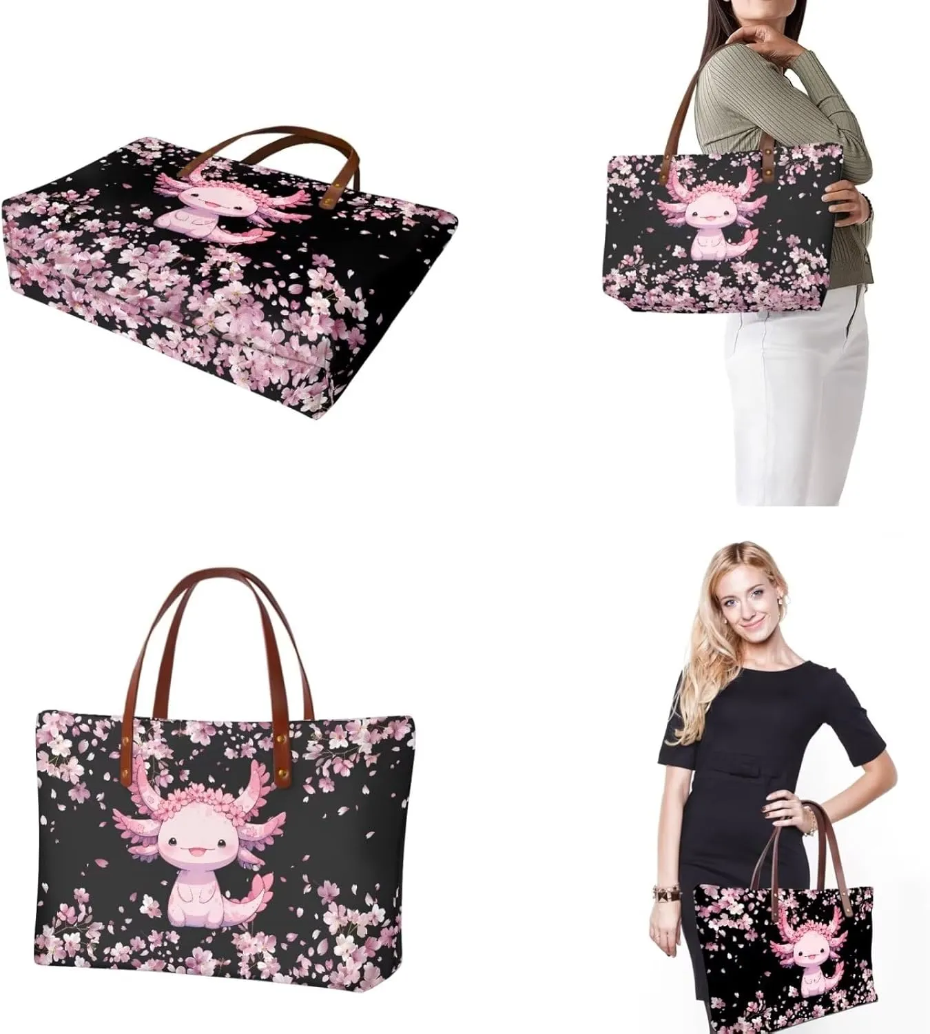 Handbags for Women Large Capacity Crossbody Totes with Wallet Clutch 2pcs Set