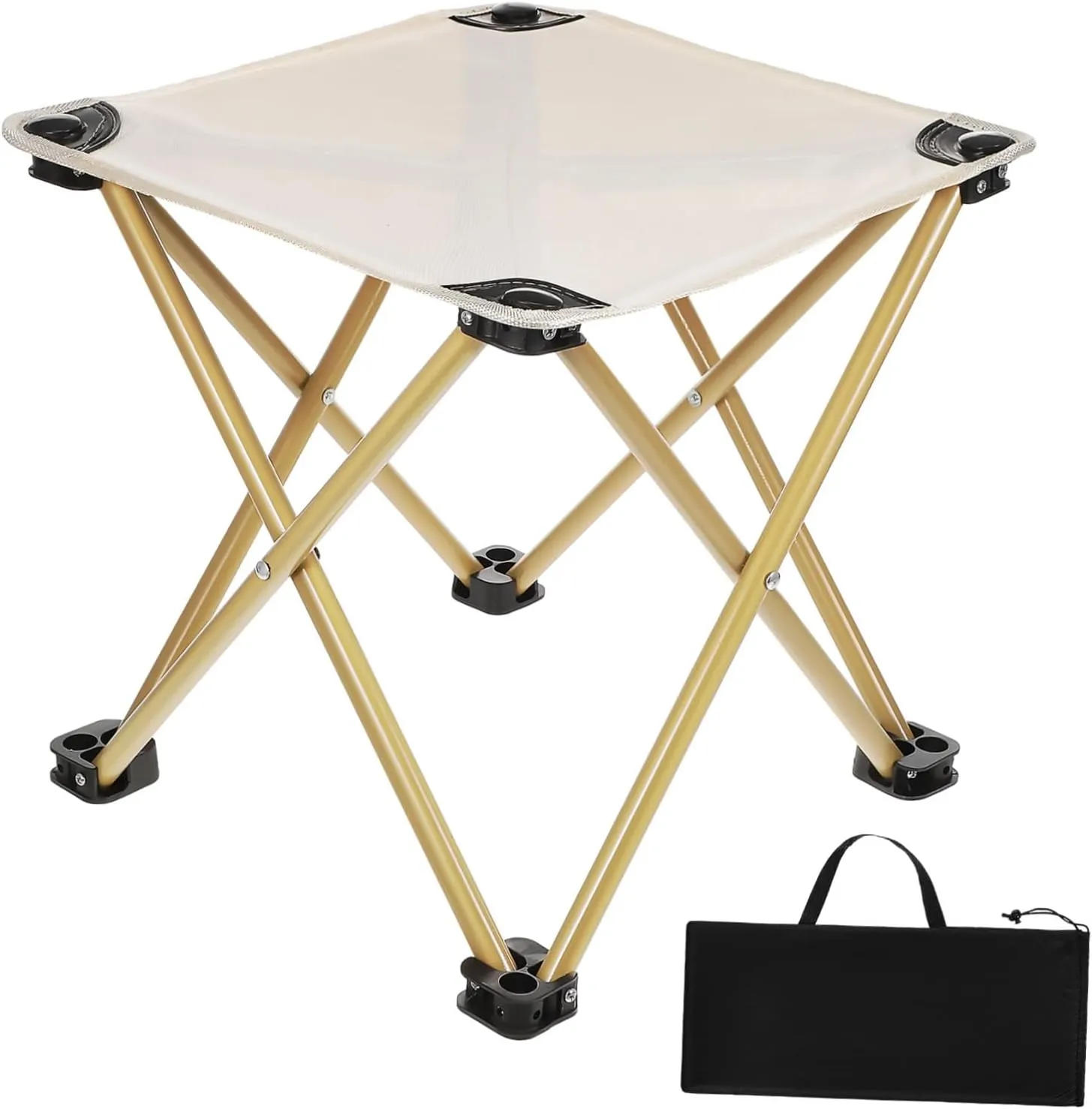 Happyyami 2pcs Portable Camping Stool with Carrying Bag Oxford Fabric Folding Chair for Outdoor