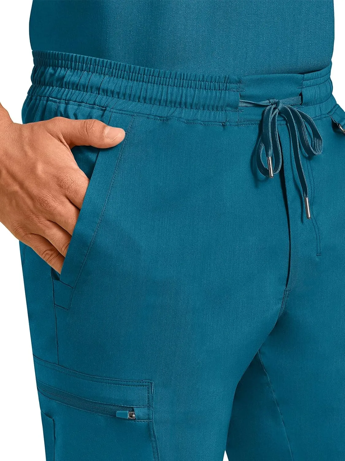 Healing Hands Scrub Pants for Men Daniel Utility Bottoms with 6 Pockets, 2-Way Stretch and Durable Fabric 9300