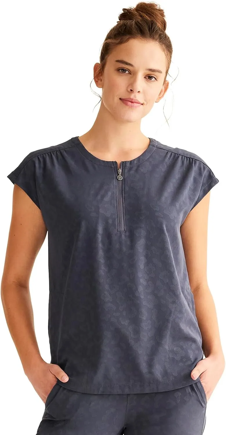 Healing Hands Scrubs for Women Jayden Scrub Top with 2 Pockets, Round Neck, Moisture Wicking and 360° Stretch Fabric HH602