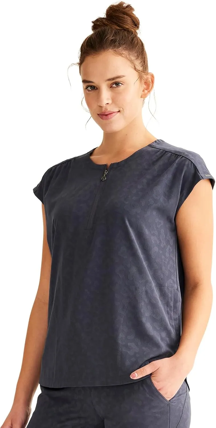 Healing Hands Scrubs for Women Jayden Scrub Top with 2 Pockets, Round Neck, Moisture Wicking and 360° Stretch Fabric HH602
