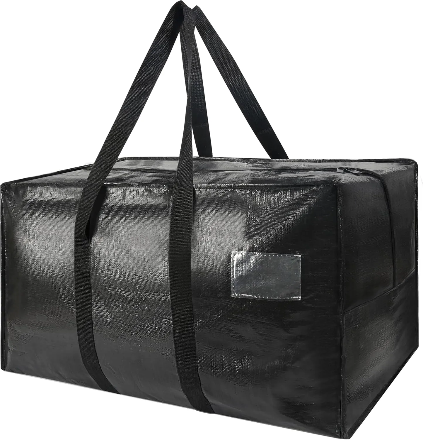 Heavy Duty Extra Large Jumbo Packing Bags, 121 Gallon Huge Storage Bags with Strong Zippers & Carrying Handles, Reusable Big Moving Totes for College Dorm Travel 1Pack