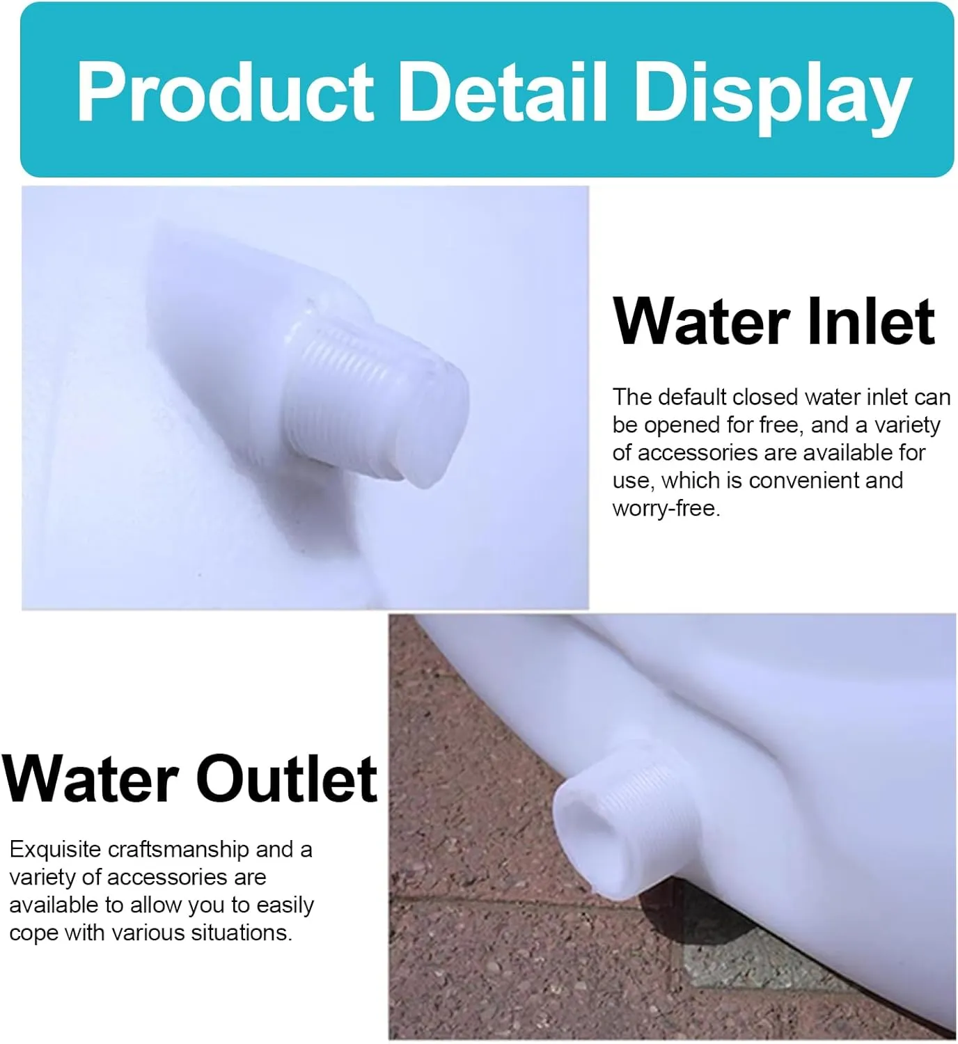 Heavy Duty Water Container Plastic Storage Carrier with Tap - 110L Water Tank Bottle Dispenser for Camping, Caravan, Hiking, Outdoor
