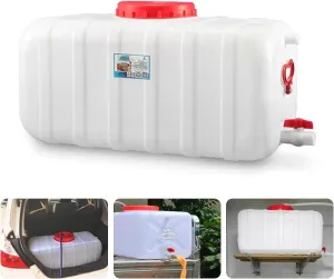 Heavy Duty Water Container Plastic Storage Carrier with Tap - 110L Water Tank Bottle Dispenser for Camping, Caravan, Hiking, Outdoor