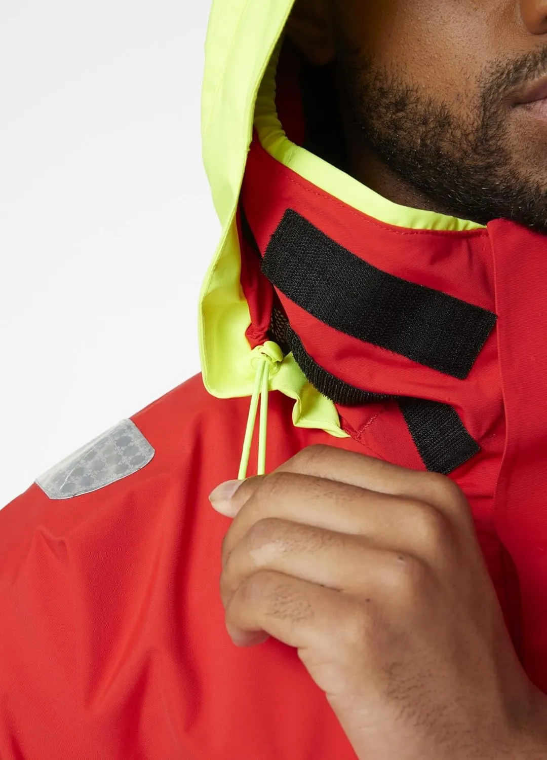 Helly-Hansen Skagen Waterproof Jackets for Men Featuring Windproof Sailing Fabric and Packable Neon Yellow Hood